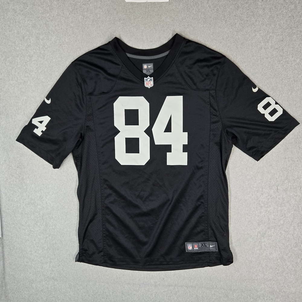 Oakland Raiders Men Jersey XL Black Nike Tim Brown 84 Football